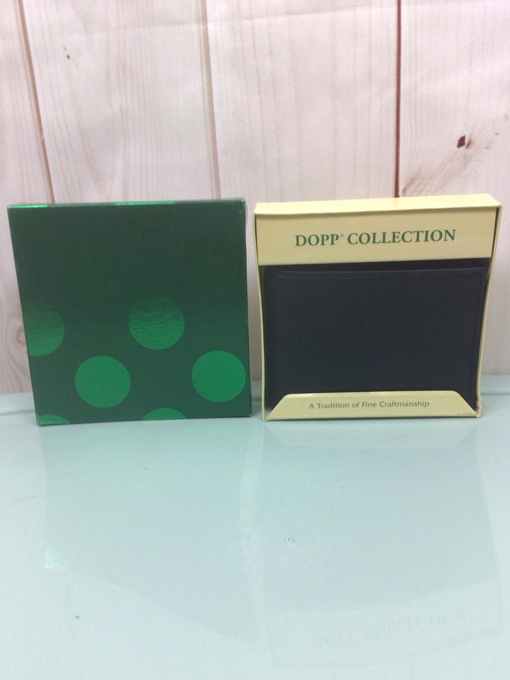 Dopp Collection Black Leather Bifold Wallet